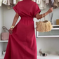 Casual Maxi Dress in effen kleur voor dames