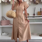 Casual Maxi Dress in effen kleur voor dames