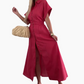 Casual Maxi Dress in effen kleur voor dames