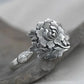 🌺Vintage Zilver 3D Pioen Armband