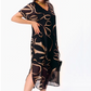 💫Tijdelijke aanbieding 🌺 V-hals vloeiende midi-jurk 💃