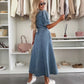 👗 Jeans overhemdjurk met knoopsluiting voor dames 💙