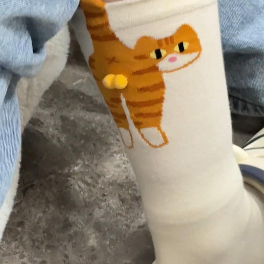 2 Paar Grappige Kattenballen Sokken voor Mannen & Vrouwen
