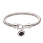 Vintage-geïnspireerde Fijne Armband met Spiraalstructuur en Hoefijzersluiting