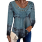 Women's Elegant Lace Trim Long Sleeve Blouse