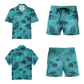 Heren tropisch print overhemd of broek