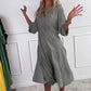 🔥Bohemian Stijl Nieuwste🌟 Losvallende Damesjurk met Polkadots en Knopen