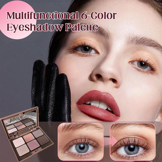 Multifunctionele 6-Kleuren Oogschaduwpalette