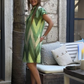 Charmante Dames Jurk met Losse Pasvorm en Print