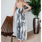 💃Zomeruitverkoop met 50% korting🥰☀️Damesmode Spaghettibandjes Jumpsuit met Print