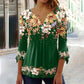 🌸  💖Elegante V-hals top met bloemenmotief voor dames