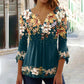 🌸  💖Elegante V-hals top met bloemenmotief voor dames