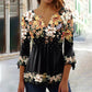 🌸  💖Elegante V-hals top met bloemenmotief voor dames