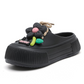 Dames Ademend Slippers met Bloemdecoratie