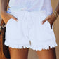 🍃Denim shorts met hoge taille en trekkoord