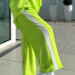 Kleurblokkerende casual top en broek set