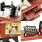 Moederdaguitverkoop 50% KORTING - Houten mini-naaimachine muziekdoosje