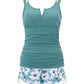 🔥 Zomerdeal 2025: 50% KORTING 🔥 Tummy Control Tankini Set – Tweedelig & Flatterend!