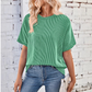 Het gezellige geribbelde oversized T-shirt van vrouwen