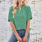 Het gezellige geribbelde oversized T-shirt van vrouwen