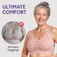 Comfortabele front -Covered en Hoop -Free BH voor vrouwen