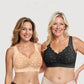 Comfortabele front -Covered en Hoop -Free BH voor vrouwen