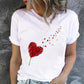 Stijlvolle top met korte mouwen en print voor dames