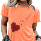 Stijlvolle top met korte mouwen en print voor dames