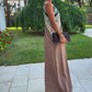 Vintage Chique Jumpsuit met Diepe V-Hals