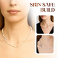 🎁Dames Elegante Kruis Synthetische Parel Ketting✨📿