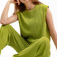 Casual mouwloze top en broek voor dames