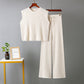 Casual mouwloze top en broek voor dames