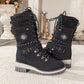 🎁Hete verkoop 50% KORTING🔥Waterdichte knie-sneeuwlaarzen voor dames👢