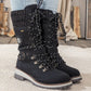 🎁Hete verkoop 50% KORTING🔥Waterdichte knie-sneeuwlaarzen voor dames👢