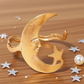 🌙✨ Trendy Maan, Ster & Spiraal Armband