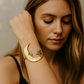 🌙✨ Trendy Maan, Ster & Spiraal Armband