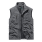 Oversized mouwloos gilet met zakken voor heren