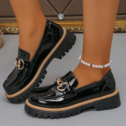 Vintage zachte loafers voor dames