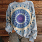Losvallend tie-dye sweatshirt voor dames