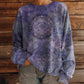 Losvallend tie-dye sweatshirt voor dames