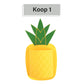 Creatieve ananasvormige wandhouder