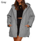 🔥Gratis verzending——Gewatteerde jas met capuchon, wintertrend