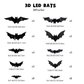 💀 Halloween decor te eentonig? 3D Vleermuis LED Wandlamp (12/24/48-stuks) – Griezelig & Dynamisch!
