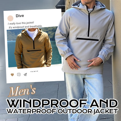 Waterdichte Heren Outdoorjas Met Hooge Kraag – Vierweg-Stretch & Functionele Details, Stijlvol En Praktisch Voor Alles