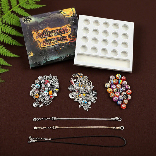 🎃👻 LAATSTE DAG PROMOTIE — 50% KORTING 💜🎁 Halloween DIY Armband- & Kettingset