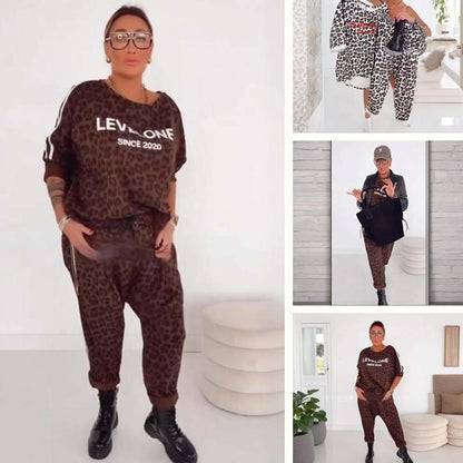 🐆 Trendy Dames Set – Comfort & Stijl met Luipaardprint