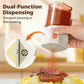 Kwantitatieve dubbele-mond druktype kruiden-dispenser