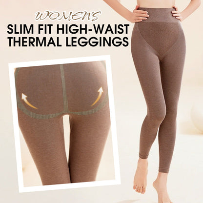 Dames slanke high-taile thermische leggings