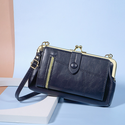 Crossbody telefoontas met multi-card organisator