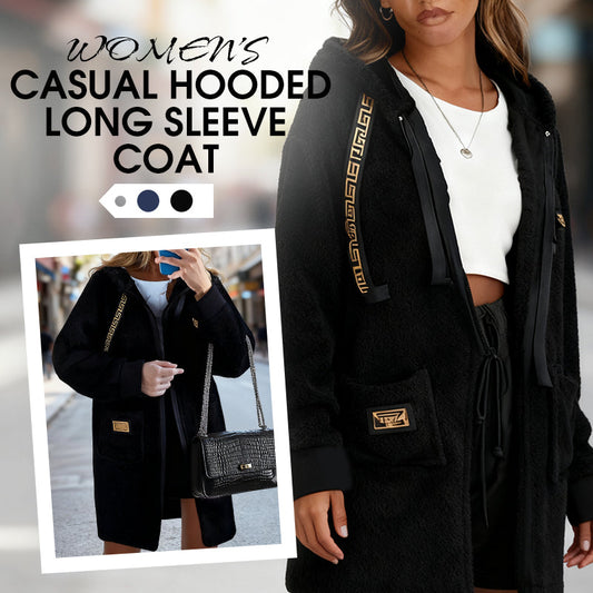 Dames Casual Jas met Capuchon en Lange Mouwen